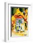 Inner Court of the Country House in St-Germain, 1914-Auguste Macke-Framed Premium Giclee Print