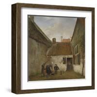 Inner Courtyard, Andreas Schelfhout-Andreas Schelfhout-Framed Art Print