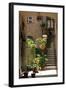 Inner Courtyard in the Old Town of Orvieto with Souvenir Shop, Orvieto, Italy-null-Framed Art Print