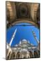 Inner Courtyard Low Angle View of Yeni Cami or New Mosque, Istanbul, Turkey-Stefano Politi Markovina-Mounted Photographic Print