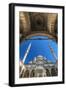 Inner Courtyard Low Angle View of Yeni Cami or New Mosque, Istanbul, Turkey-Stefano Politi Markovina-Framed Photographic Print