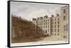 Inner Courtyard of Fleet Prison, City of London, 1805-Valentine Davis-Framed Stretched Canvas