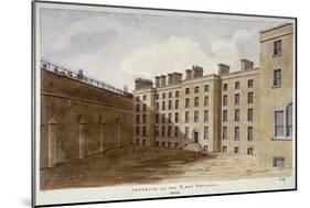 Inner Courtyard of Fleet Prison, City of London, 1805-Valentine Davis-Mounted Giclee Print