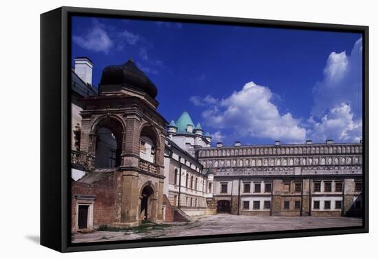 Inner Courtyard of Krasiczyn Castle in Poland, 16th Century-null-Framed Stretched Canvas