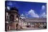 Inner Courtyard of Krasiczyn Castle in Poland, 16th Century-null-Stretched Canvas