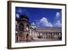 Inner Courtyard of Krasiczyn Castle in Poland, 16th Century-null-Framed Giclee Print