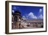 Inner Courtyard of Krasiczyn Castle in Poland, 16th Century-null-Framed Giclee Print