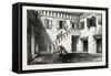 Inner Courtyard of the King of Ashantee's Palace-null-Framed Stretched Canvas