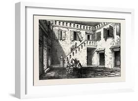 Inner Courtyard of the King of Ashantee's Palace-null-Framed Giclee Print