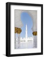 Inner Courtyard, Sheikh Zayed Bin Sultan Al Nahyan Moschee, Al Maqtaa-Axel Schmies-Framed Photographic Print