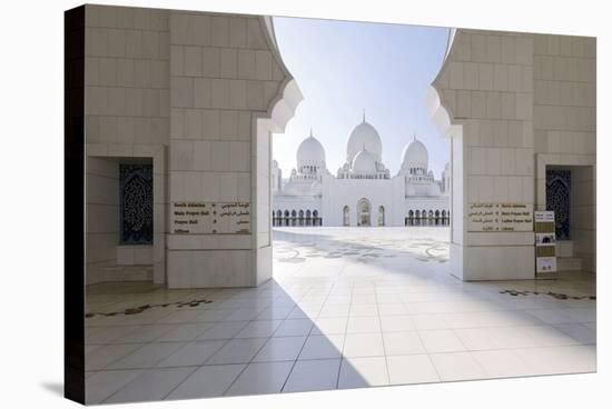 Inner Courtyard, Sheikh Zayed Bin Sultan Al Nahyan Moschee, Al Maqtaa-Axel Schmies-Stretched Canvas