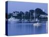 Inner Harbour, Edgar Town, Martha's Vineyard, Massachusetts, USA-Walter Bibikow-Stretched Canvas