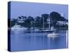 Inner Harbour, Edgar Town, Martha's Vineyard, Massachusetts, USA-Walter Bibikow-Stretched Canvas