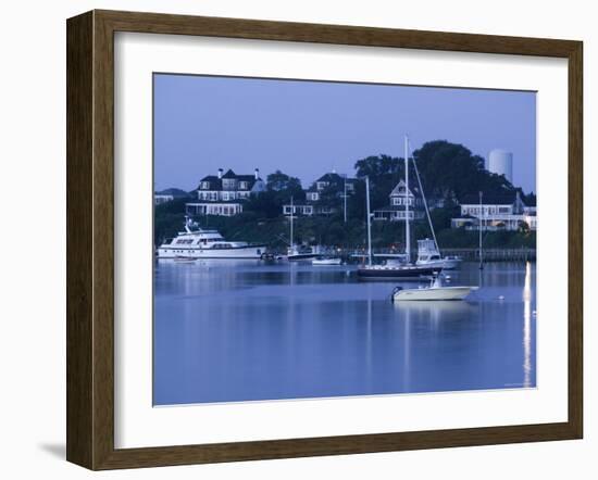 Inner Harbour, Edgar Town, Martha's Vineyard, Massachusetts, USA-Walter Bibikow-Framed Photographic Print