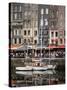 Inner Harbour, Honfleur, Normandy, France, Europe-Nick Servian-Stretched Canvas