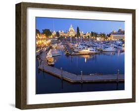 Inner Harbour with Parliament Building, Victoria, Vancouver Island, British Columbia, Canada, North-Martin Child-Framed Photographic Print