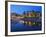 Inner Harbour with the Empress Hotel at Night, Victoria, Vancouver Island, British Columbia, Canada-Martin Child-Framed Photographic Print