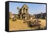 Inner Raised Terrace at Angkor Wat-Michael Nolan-Framed Stretched Canvas