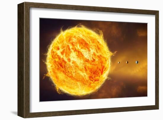 Inner Solar System, Artwork-Henning Dalhoff-Framed Photographic Print