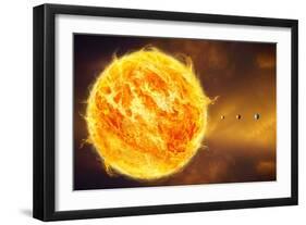 Inner Solar System, Artwork-Henning Dalhoff-Framed Photographic Print