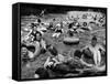 Inner Tube Floating Party on the Apple River-Alfred Eisenstaedt-Framed Stretched Canvas