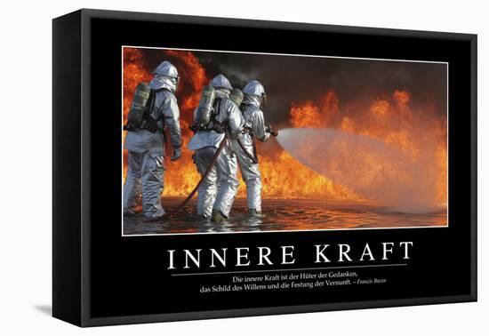 Innere Kraft: Motivationsposter Mit Inspirierendem Zitat-null-Framed Stretched Canvas