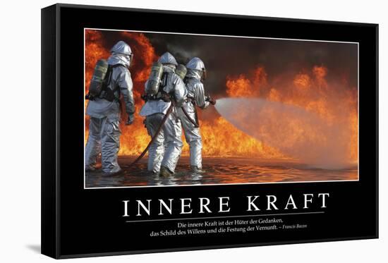 Innere Kraft: Motivationsposter Mit Inspirierendem Zitat-null-Framed Stretched Canvas