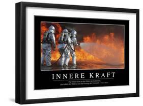Innere Kraft: Motivationsposter Mit Inspirierendem Zitat-null-Framed Photographic Print
