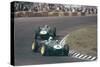 Innes Ireland Driving a Lotus 18, Dutch Grand Prix, Zandvoort, 1960-null-Stretched Canvas