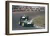 Innes Ireland Driving a Lotus 18, Dutch Grand Prix, Zandvoort, 1960-null-Framed Photographic Print