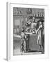 Innkeeper Pouring Wine for the Customers of Inn, France, 17th Century-null-Framed Giclee Print