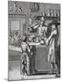 Innkeeper Pouring Wine for the Customers of Inn, France, 17th Century-null-Mounted Giclee Print