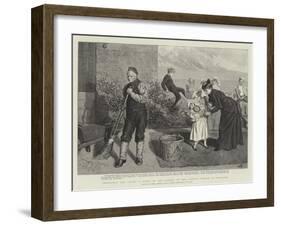 Innocence and Crime, a Scene in the Garden of the Convict Prison at Portland-Robert Barnes-Framed Giclee Print