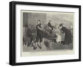 Innocence and Crime, a Scene in the Garden of the Convict Prison at Portland-Robert Barnes-Framed Giclee Print