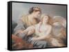 Innocence Takes Refuge in the Arms of Justice-Elisabeth Louise Vigee-LeBrun-Framed Stretched Canvas