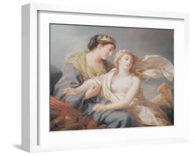 Innocence Takes Refuge in the Arms of Justice-Elisabeth Louise Vigee-LeBrun-Framed Giclee Print