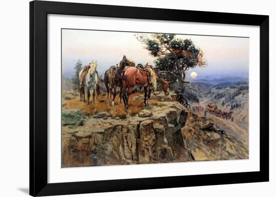 Innocent Allies-Charles Marion Russell-Framed Art Print