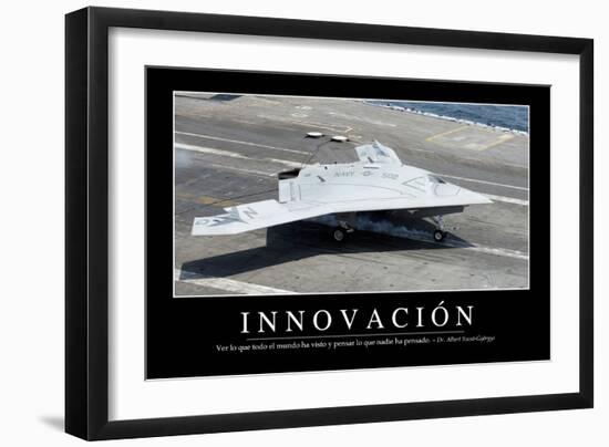 Innovación. Cita Inspiradora Y Póster Motivacional-null-Framed Photographic Print