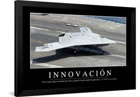 Innovación. Cita Inspiradora Y Póster Motivacional-null-Framed Photographic Print