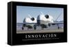 Innovación. Cita Inspiradora Y Póster Motivacional-null-Framed Stretched Canvas