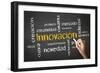 Innovation Chalk Drawing-kbuntu-Framed Premium Giclee Print