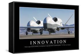 Innovation: Citation Et Affiche D'Inspiration Et Motivation-null-Framed Stretched Canvas