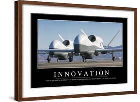 Innovation: Citation Et Affiche D'Inspiration Et Motivation-null-Framed Photographic Print