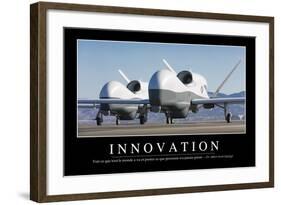 Innovation: Citation Et Affiche D'Inspiration Et Motivation-null-Framed Photographic Print