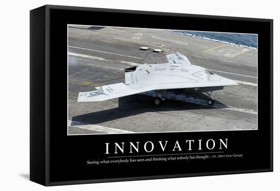 Innovation: Inspirational Quote and Motivational Poster-null-Framed Stretched Canvas