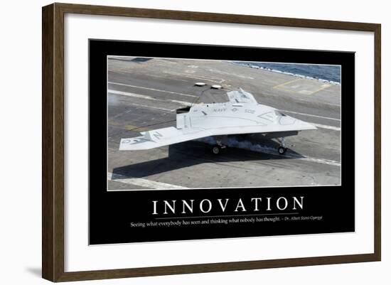 Innovation: Inspirational Quote and Motivational Poster-null-Framed Photographic Print