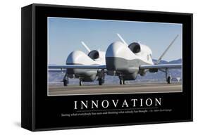 Innovation: Inspirational Quote and Motivational Poster-null-Framed Stretched Canvas