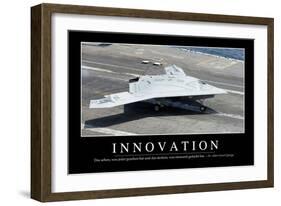 Innovation: Motivationsposter Mit Inspirierendem Zitat-null-Framed Photographic Print