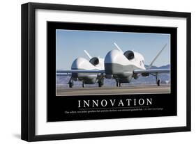 Innovation: Motivationsposter Mit Inspirierendem Zitat-null-Framed Photographic Print