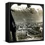 Innsbruck and the Bavarian Alps, Tyrol, Austria-Underwood & Underwood-Framed Stretched Canvas